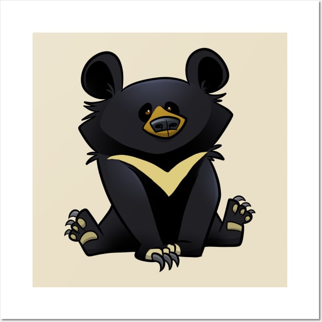 Moon Bear Wall Art by binarygod